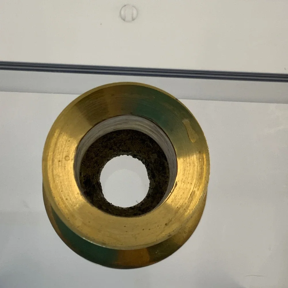 Vintage Unbranded Traditional Baluster Brass Gold 2.75 Inch Height